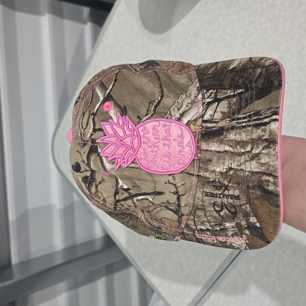 Simply Southern Women's Camouflage Pineapple Baseball Cap Hat